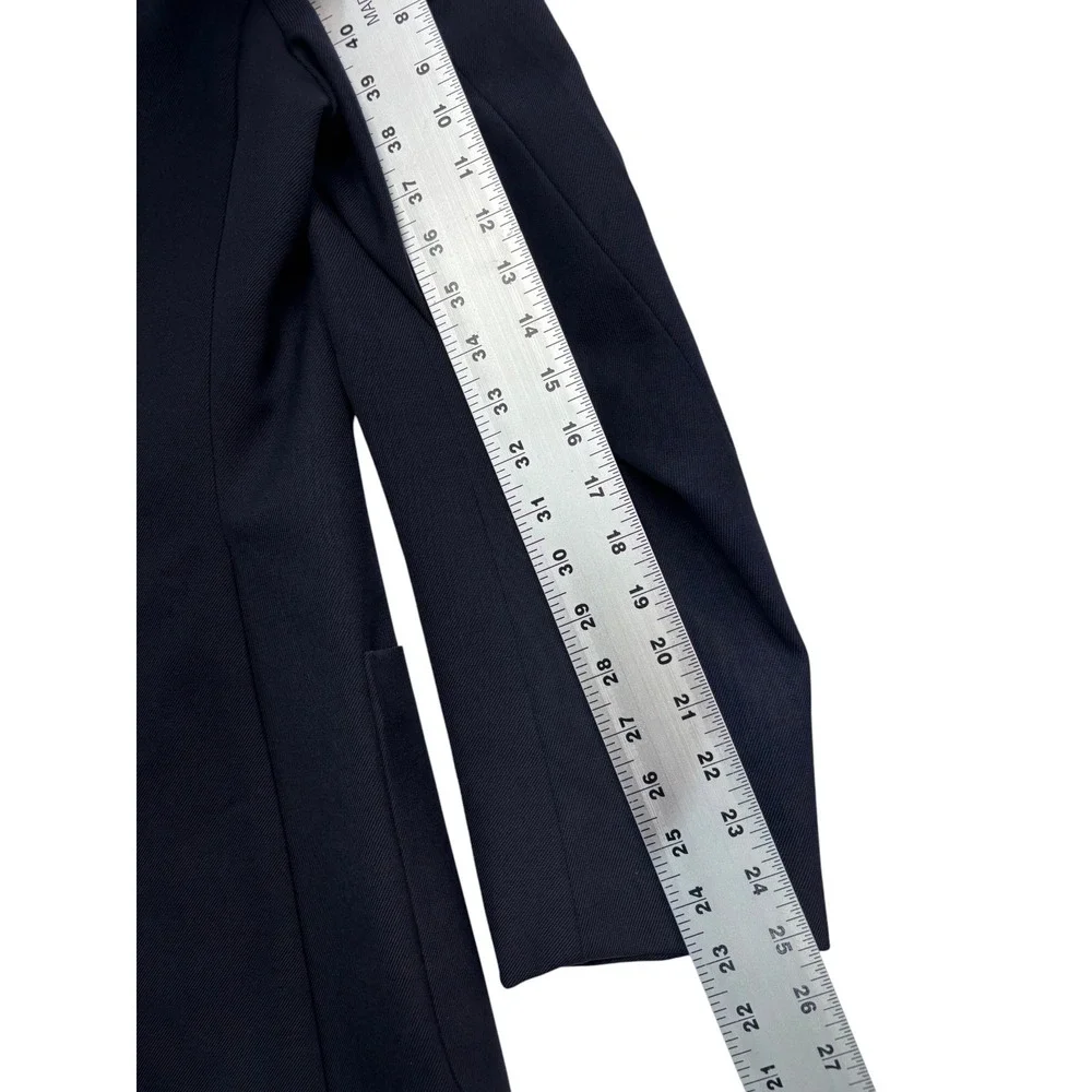 vtg Yves Saint Laurent 38R Navy Blue Blazer Jacket Sport Suit Coat Gold Buttons